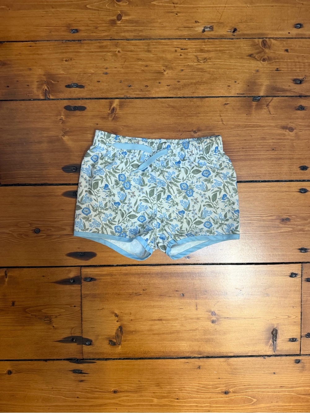 Blue Floral Baby Boy Swim Shorts
